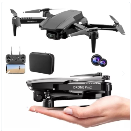 ✨DRONE E88 PROMAX CON 2 CAMARAS + 2 BATERIAS 4KColor + MALETA ✨