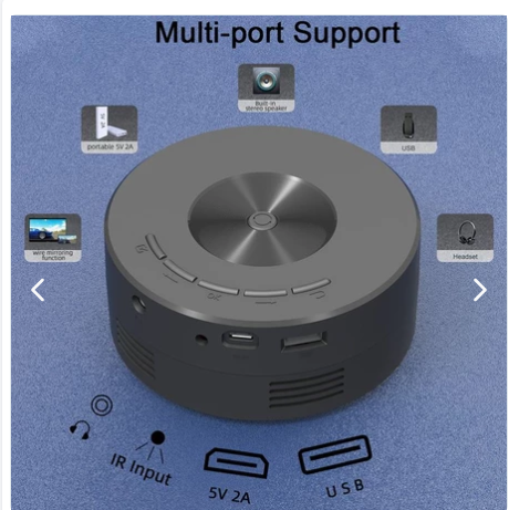 Mini Proyector LED Portátil HD - Conectado en el movil